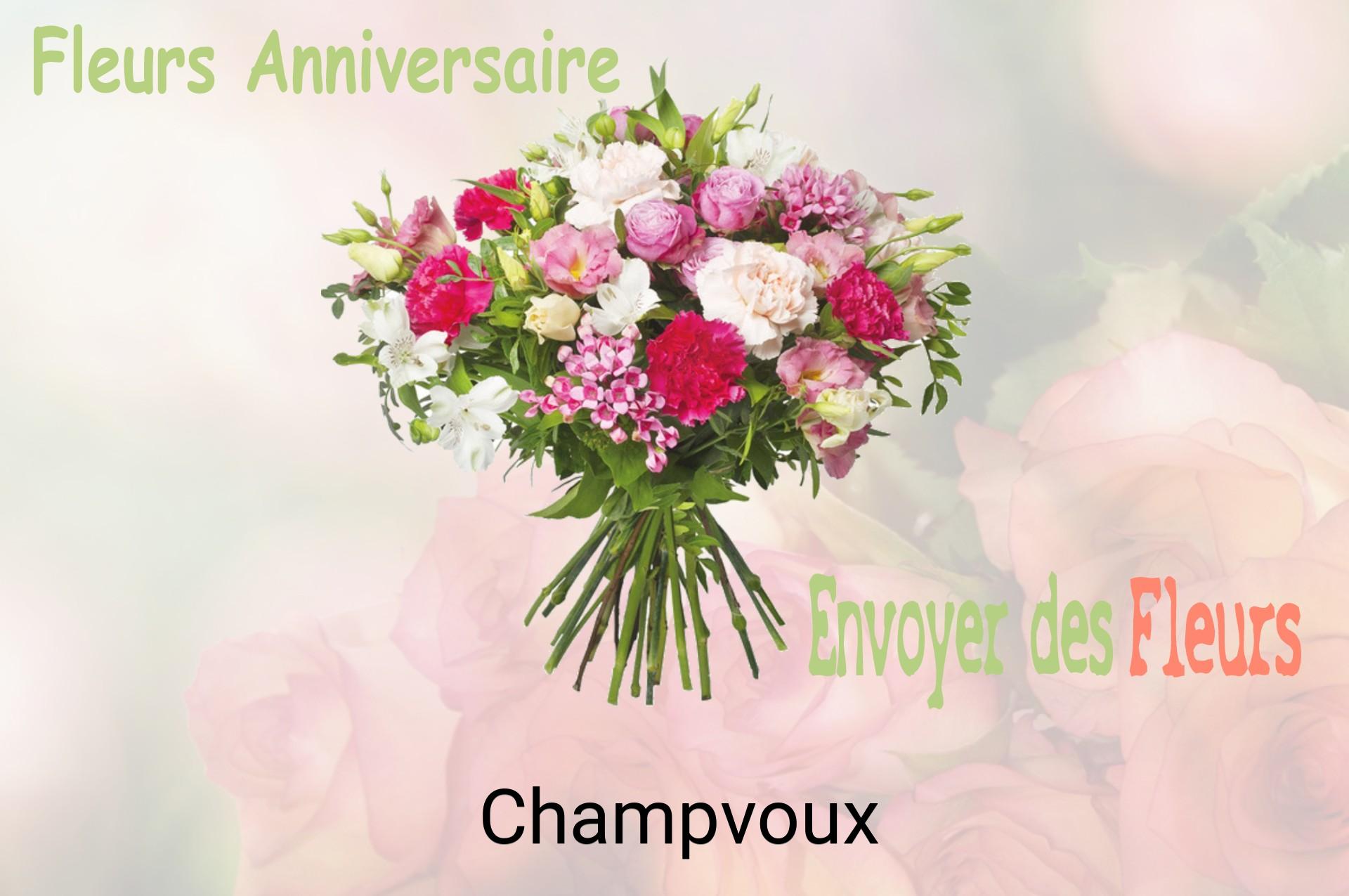 Bouquet de fleurs d’anniversaire livré à Champvoux